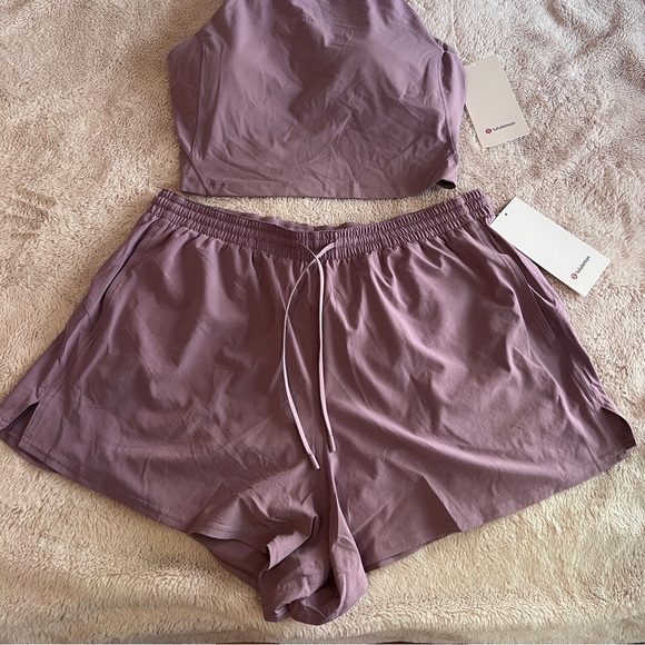 NEW Size 14 Lululemon Align High Neck Tank Top & Pace Rival High-Rise 3” Short - Picture 3 of 10